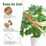 Moss Pole, 4 Pack 17Inch Monstera Plant Support for Climbing Plants Accessories Indoor -Stackable Moss Poles Plant Support Stakes -Coir Plant Pole Sticks for Potted Plants -Pothos, Tall Plant Trellis