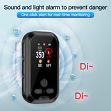 HAKINAKU 4IN1 Plug in Smoke & Carbon Monoxide Detector Combination Builti-in 2000 mAh Backup Battery HD Screen [Smoke CO Temp Humidity Sensor] Alarm for Home Travel Hotel Indoor (Black)