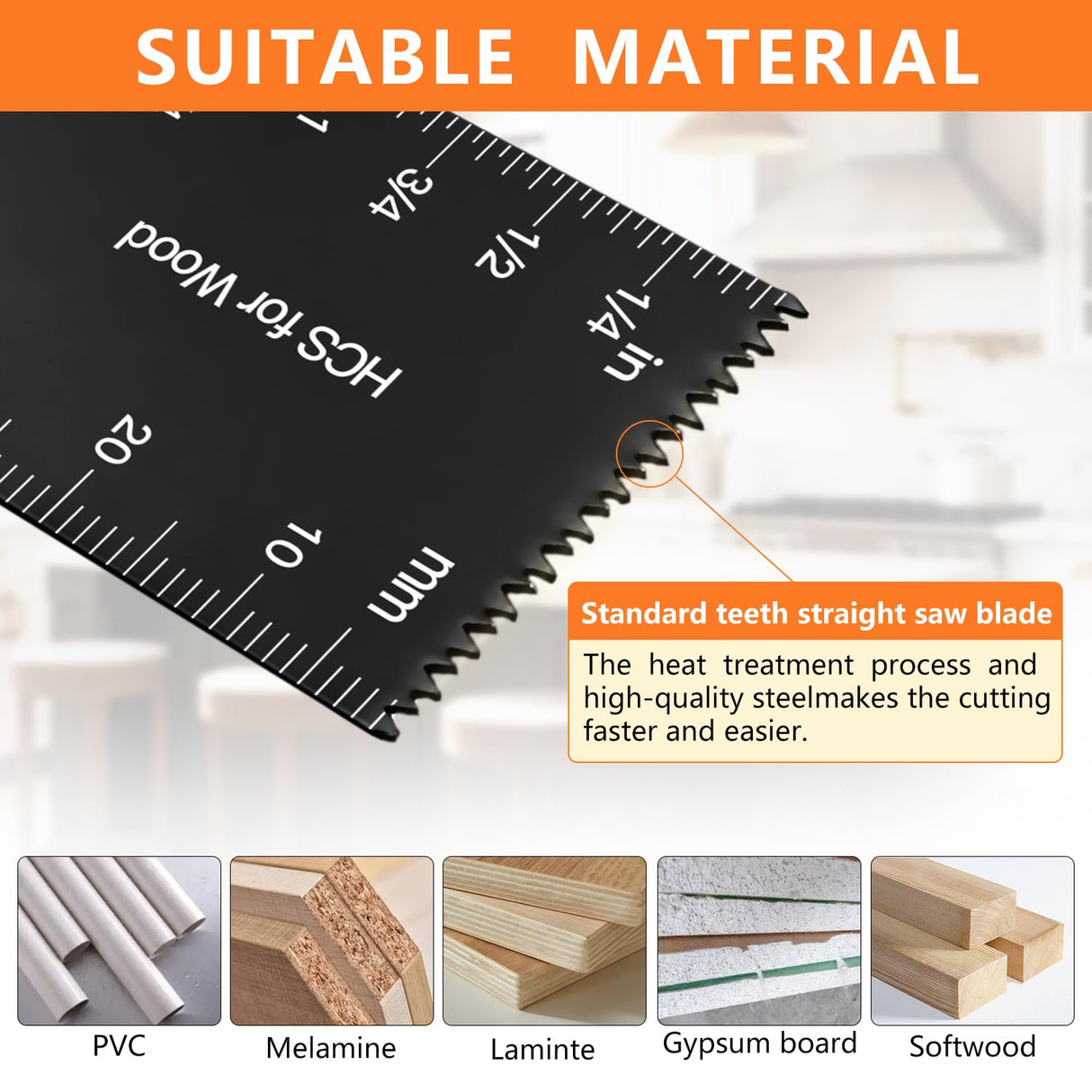AIFICUT 26pcs Oscillating Saw Blades Titanium Multitool Blades for Wood Plastics Metal oscillating Tool Blades Kits Fit Rockwell Ridgid Ryobi Milwaukee Chicago Craftsman Dewalt