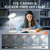 One Fire Cordless Desk Lamp,Dimmable Small Battery Powered Lights,3600mAh Rechargeable Wireless Table Lamp,Mini Lamp&Portable Light for Bed,Book Reading,Home for Small Spaces,Nail Light,Craft,Office