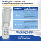 1 for Genie Garage Door Opener Keypad, Compatible with Genie Garage Door Openers, for Model GK-R 37332R GK-BX GWKP, GWK-IC, ACSDG, ACSDA1, ACSD1G
