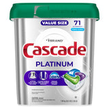 Cascade Platinum Dishwasher Pods, Dishwasher Detergent, Dish Detergent Soap, Fresh, 71 count