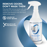 Zero Odor Pro Commercial Strength Odor Eliminator, Room Deodorizer and Air Freshener, Trigger Spray, 32 oz, White/Blue