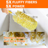 SoliFairy 60 Heavy Duty Duster Refills for Swiffer Duster, Large, Yellow
