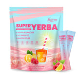 Super Yerba, Yerba Mate Instant Tea Powder –Raspberry Lemonade Flavor, Natural Energy & Focus Boost-30 Servings (1)