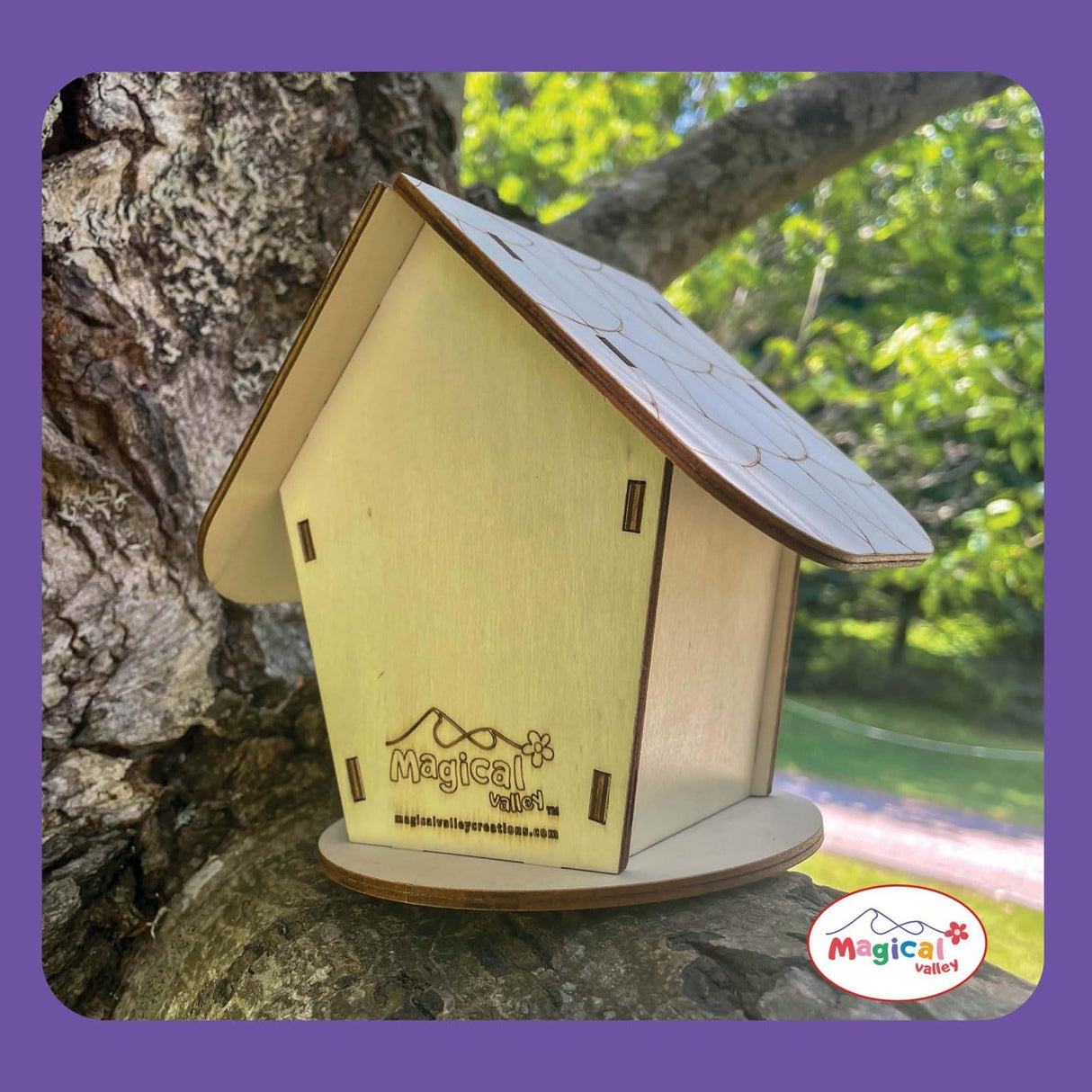 Fairy House Craft Kit for Kids, DIY Wooden Fairy Garden Kit with Paints & Decorations, Arts & Crafts for Kids, Creative Activity, Birthday Gift for Girls Ages 5 6 7 8–12