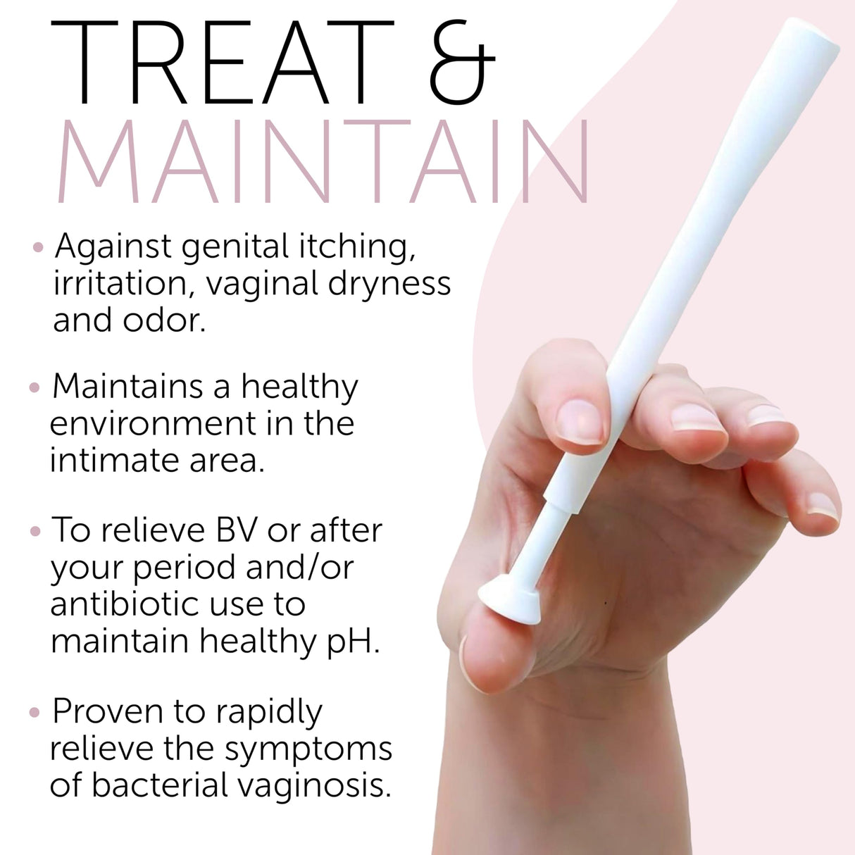 Bacterial Vaginosis Symptoms Relief For Women | Boric Acid Suppositories For Women | Natural Homeopathic for Odor, Itching, Discharge, BV, and Vaginal Microbiota Imbalance | 12 Vaginal Suppositories
