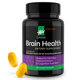Daiwa Brain Supplement for Adults with Hokkaido Scallop Oil Plasmalogen (HSOP) - 30 Capsules