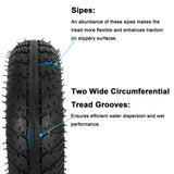 2.80/2.50-4 Tire Inner Tube, 2.80-4 Scooter Tires and Tubes 64-350 2 Pack