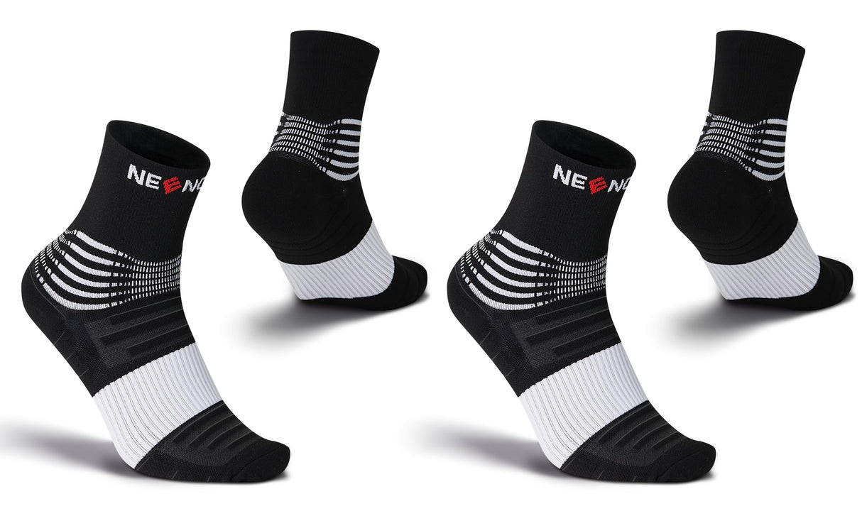 NEENCA Medical Compression Socks—2 Pairs, Ankle Socks for Injury Recovery, Pain Relief, Swelling, Sport Protection 20-30 mmHg