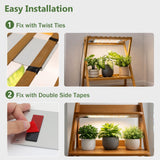 LBW Plant Grow Light, 810 LEDs Full Spectrum Plant Lights for Indoor Growing, Ultra-Thin Panel Grow lamp for Under Cabinet Plant，4/8/12H Timer, 3 Lighting Modes, 10 Dimmable Levels, 6 Packs