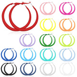 Sasylvia 16 Pairs Colored Hoop Earrings for Women,Classic Style