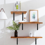 12 Pack L12 x H 8" Black Heavy Duty Shelf Brackets with Screws Metal Shelf Brackets Shelf Support Angle Brackets for Shelves L Brackets Heavy Duty Floating Shelf DIY