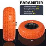 【UPGRADED】4.10 3.50-4 Tire and Wheel