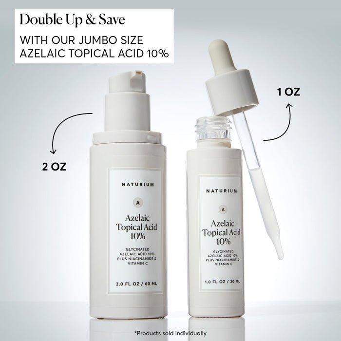 Naturium Azelaic Topical Acid 10%, Face & Skin Care Beauty Treatment with Niacinamide & Vitamin C, 1 oz