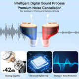 True Hearing Aids for Seniors Not Amplifier- Noise Cancelling, Rechargeable & Invisible with Magnetic Charging Box