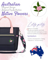 GLORIEROO Deluxe Insulated Lunch Box Bag Women - Leakproof Waterproof Cooler with Multi Pockets Removable Strap for Work Picnic - Teacher Mothers Day Christmas Birthday Gifts