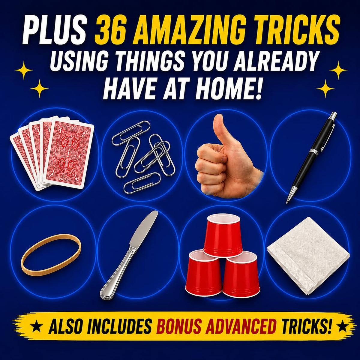 Dad’s Magic Set - 50 Awesome Magic Tricks for Dads to Amaze the Whole Family - Easy to Learn - Video Tutorials by a Pro Magician - Fun Gift for Dad or Grandpa for Father's Day, Birthdays, Christmas