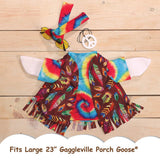 Gaggleville Hippie Goose Outfit, Fits Large 23" H Statue, by Fox Valley Traders