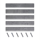 Edge Right - Hammer-in Landscape Edging - 48-inch Strips - 8-inch Depth 1/4-inch Rounded top COR-Ten Steel (5 Pack)