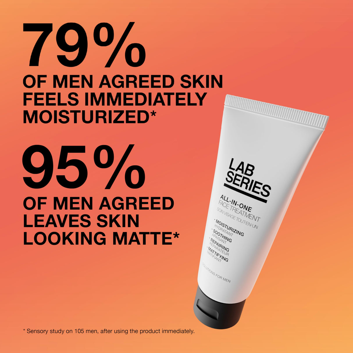 Lab Series All-In-One Face Treatment - Men's Face Moisturizer for Fine Lines & Wrinkles - Facial Lotion for Men 3.4 Fl Oz (Pack of 1)