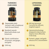 Extra Strength Turmeric Capsules - High-Absorption 2360 mg Curcumin Supplements, Non-GMO Blend for Digestive Comfort & Daily Support - Organic Turmeric Supplement with Black Pepper (240ct, Pack of 2)