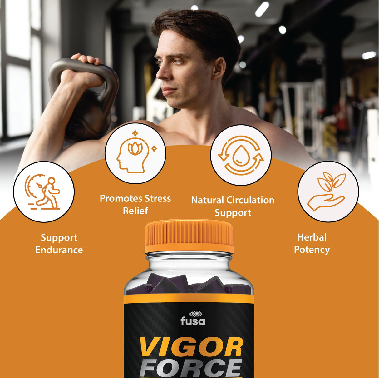 (5 Pack) Vigor Force Max Performance Gummies, VigorForce Maximum Strength Shilajit Sea Moss Fenugreek Gummies Overall Energy Vitality Support, Vigor Forc Gomitas (5 Month Supply)