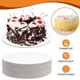 80-Pack Cake Boards 10 inch Round White Cake Circles Rounds Base Food-Grade Cardboard Cake Board for Cakes, Christmas, Bread, Desserts（Thin and strong）
