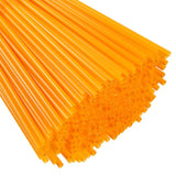 Juvale 300 Pack Bulk Disposable Plastic Orange Straws for Drinking, 10 Inches Extra Long, Ideal for Birthdays, Halloween Parties & Holiday Celebrations