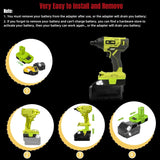 for Milwaukee to for Ryobi Battery Adapter (for M18 Battery Work for Ryobi 18V Tool)