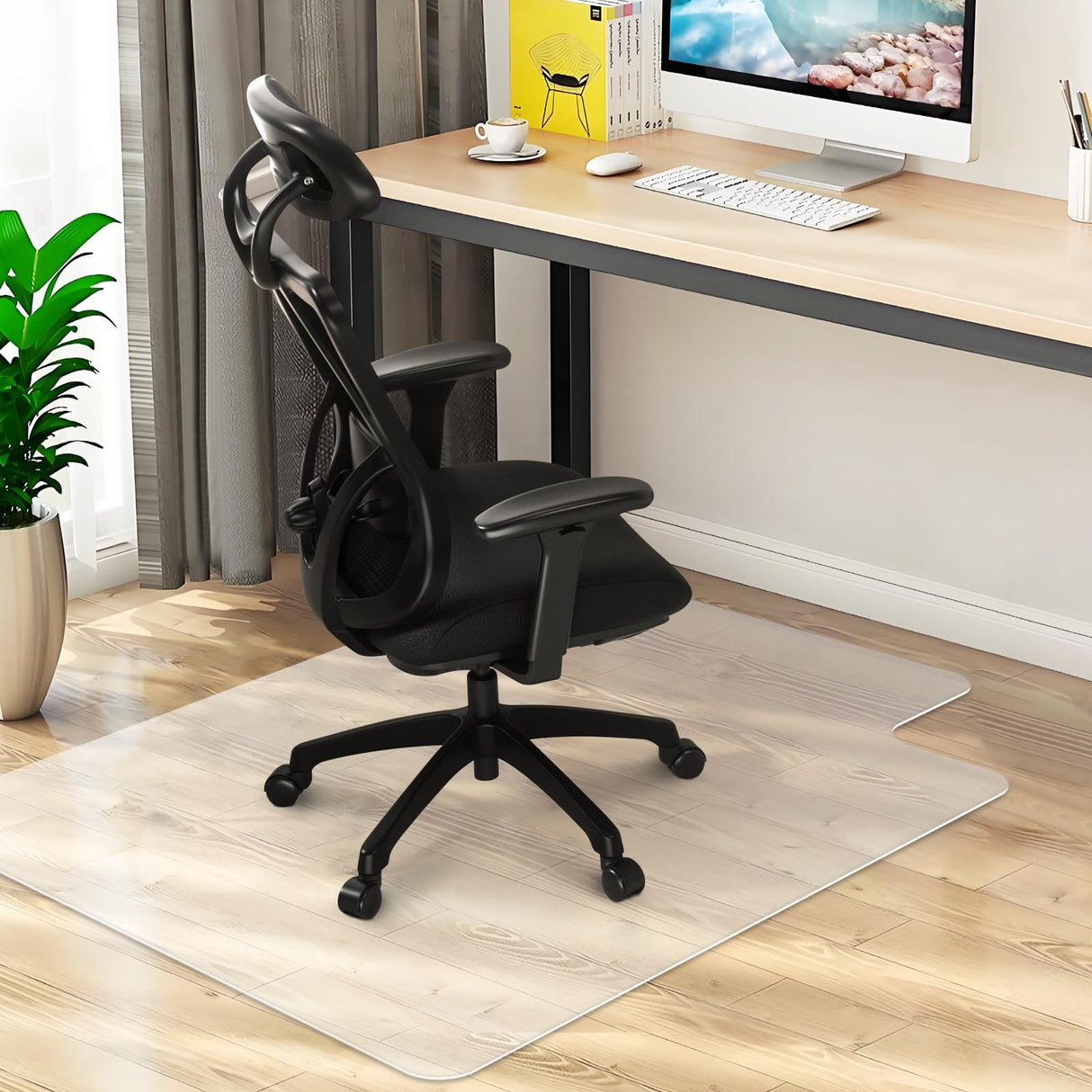 Office Chair Mat for Hard Wood Floors 36"x47" Heavy Duty Floor Protector Easy Clean