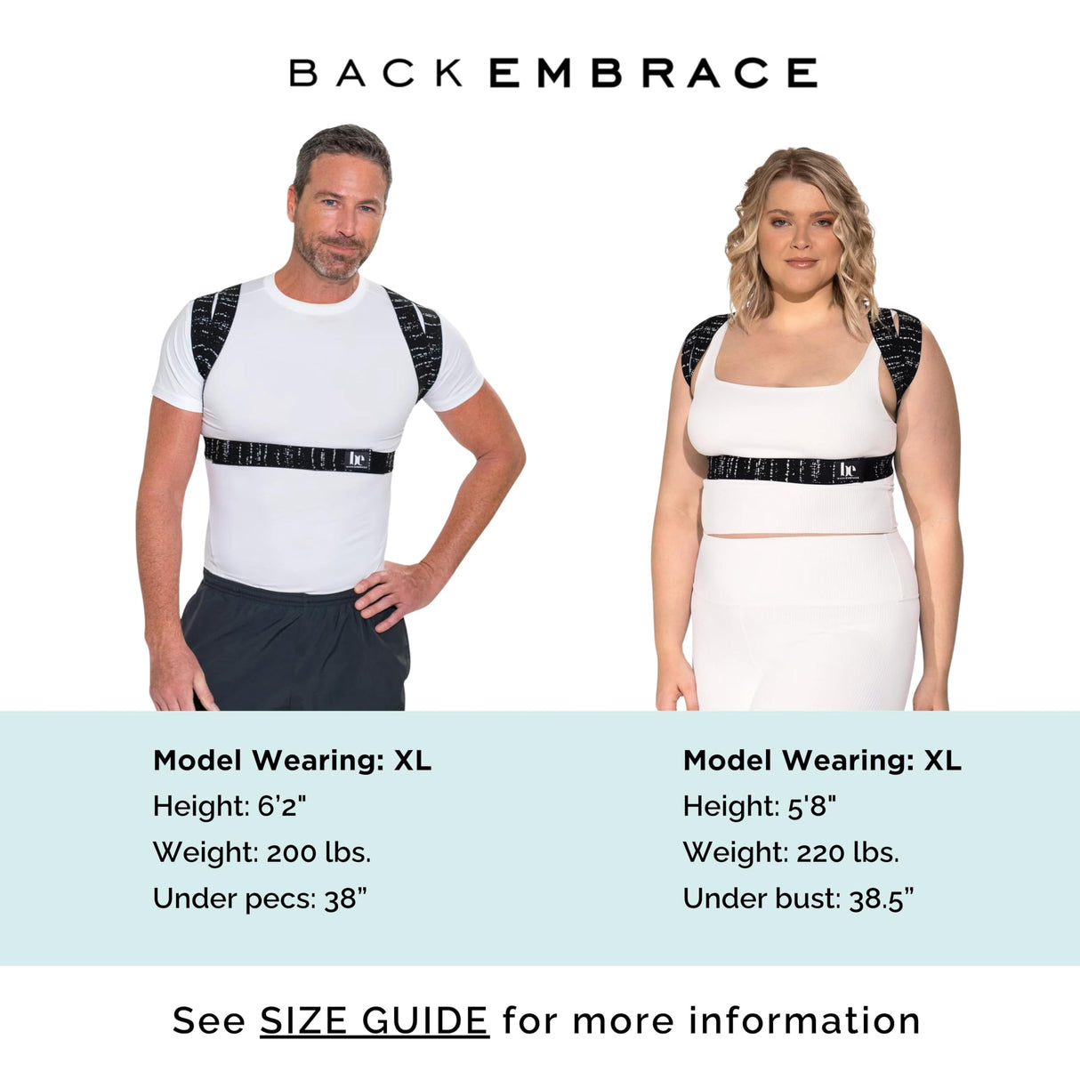 BackEmbrace Posture Corrector for Women and Men - Made in USA - Slim and Adjustable Shoulder Brace - Back Brace for Back Pain Relief - Sand Drizzle M/L