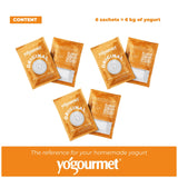 Yogourmet Yogurt Starter (16 Pack Bulk Version) - Make Yogurt at Home - Starter Culture - All Natural, Gluten Free, Kosher, Halal - 3 g Sachets