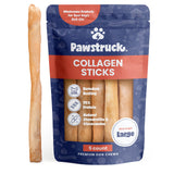Pawstruck 12 Inch Beef Collagen Sticks Chews for Medium & Large Dogs 5 Pack