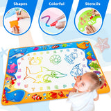 Water Doodle Mat - Kids Color Painting Toy, Gift Set for Toddlers 2-7