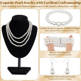 Jupwalz 16 Pcs Pearl Jewelry Set with Necklace, Earrings and Bracelets, Pearl Necklaces for Women, Faux Pearls Set Jewelry for Wedding Bridal Christmas Party