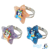 LUV HER Bluey Girl's Jewelry Set - Dress up 9 Piece Toy Jewelry Box Set with Bead Necklace, Bracelet and Ring - Play Accessories - Ages 3+