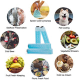 TOURIT Ice Packs for Coolers, 8 Pack Reusable Long Lasting Freezer Packs for Lunch Bags/Boxes, Cooler Backpack, Camping, Beach, Picnics, Fishing and More, Blue