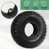 Covzoe 2 Set 4.10/3.50-4 Tire and Inner Tube with Bent Valve Stem
