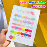 Double Rhythm 28Pcs 0.5Oz Gel Nail Polish Set Same Color Same Bottle Soak Off Gel Polish Kit Nail Art Manicure Salon DIY at Home for Women (Candy Neon Collection-T24-6)