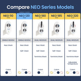 LUXE Bidet NEO 120 - Single Nozzle, Self-Cleaning, Non-Electric Bidet Attachment for Toilet Seat, Adjustable Water Pressure, Rear Wash (White)