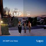 Tapo 2K Wired Smart Video Doorbell - 180 Ultra-Wide Field of View, Person/Vehicle/Package Detection, 2-Way Audio, Color Night Vision, Subscription-Free Local Storage or Optional Cloud, D130