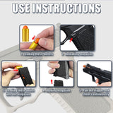 Automatic Shell Ejecting Toy Gun Pistol, Soft Bullet Toy Gun for Boys, Education Model Realistic Toy Pistol Shooting Game Toys Gifts Christmas Birthday for Kids 8+