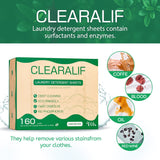 CLEARALIF Laundry Detergent Sheets (480 Loads), Unscented,Great For Travel, Apartments, Dorms, Laundry Detergent Strips Eco Friendly & Hypoallergenic (Pack of 3)