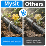 MySit 200 Pack 4 Inch Garden Stakes Galvanized Drip Irrigation Stakes