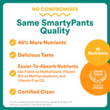 SmartyPants Prenatal Multivitamin Gummies - Improved Formula: Omega 3 (DHA/EPA), Methylfolate, Biotin, Vitamin D3, C, Vitamin B12, B6, Vitamin A, K & Zinc, Gluten Free, 120 Count (40 Day Supply)