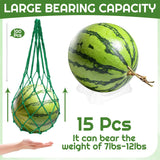 Hoemwarm 30 Pcs Watermelon Net Holder with 100 Cable Zip Ties, Heavy Duty Trellis Hammock Net Melon Support Holder Keep Watermelon Off of The Ground, Holds up to 22 Lbs
