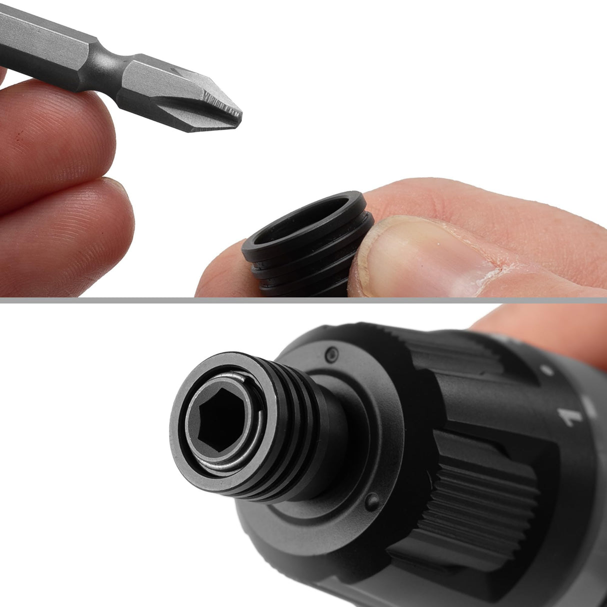 C.K Tools E-Driver, Electric High Torque Screwdriver, 3.6v USB-C Rechargeable Cordless Screw Driver with Double Sided PZ2 SL4 Bit, CK T4930