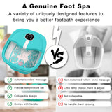 HOSPAN Collapsible Foot Spa Electric Rotary Massage, Foot Bath with Heat, Bubble, Remote, and 24 Motorized Shiatsu Massage Balls. Pedicure Foot Spa for Feet Stress Relief