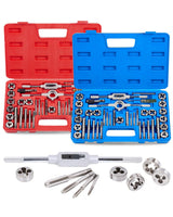 Orion Motor Tech 80pc Tap and Die Set in SAE and Metric Sizes, Metric and Standard Tap Set and Die Tool Set for Internal and External Threading